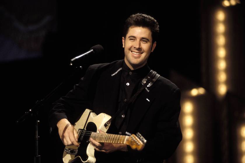 Vince Gill live shot from the 1990s.