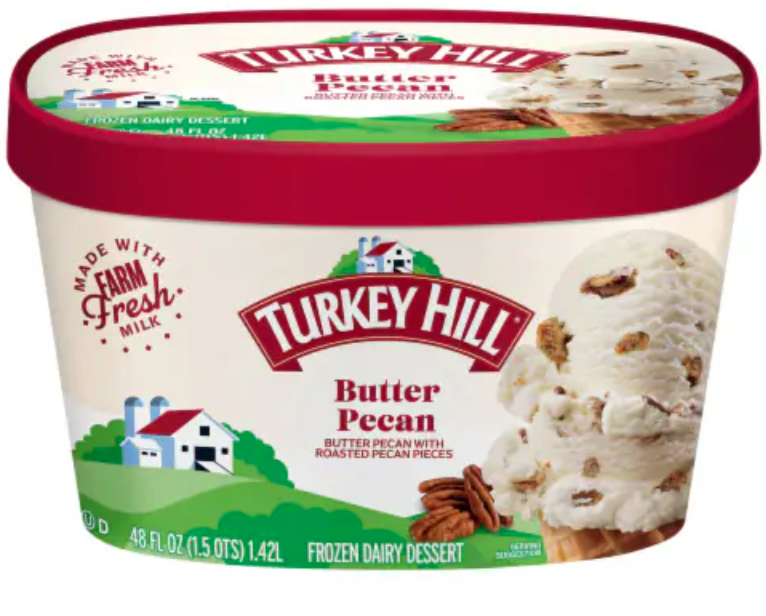 Turkey Hill Pecan ice cream 