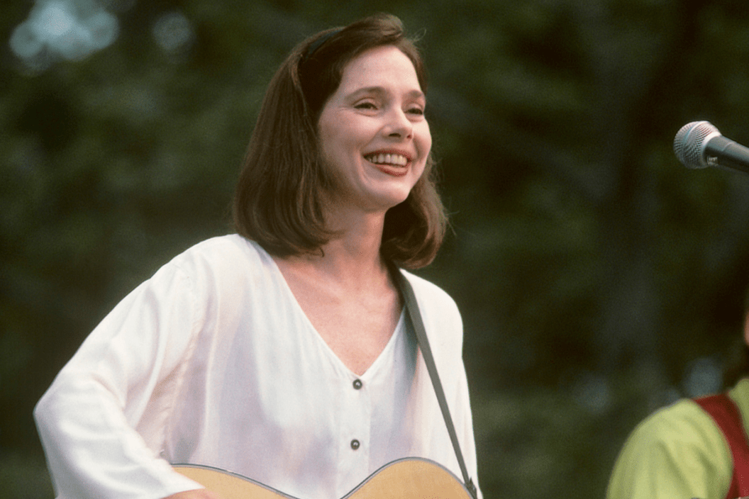 Nanci Griffith performing at Central Park Summerstage in New York City on July 12, 1992