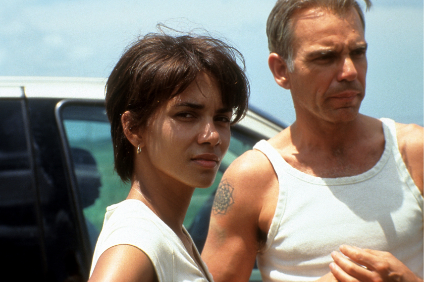 Halle Berry and Billy Bob Thornton in a scene from the film 'Monster's Ball', 2001