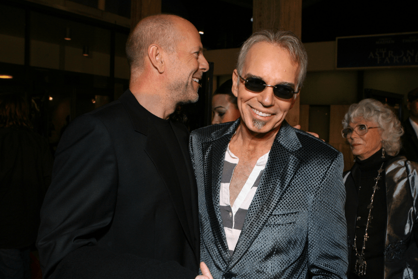 Bruce Willis and Billy Bob Thornton during Warner Bros. Pictures World Premiere of "The Astronaut Farmer"