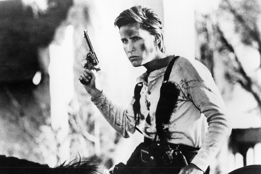 1988: Actor Emilio Estevez stars in the film 'Young Guns'