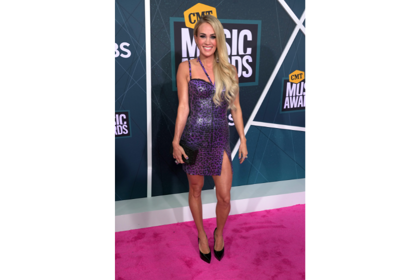 Carrie Underwood attends the 2022 CMT Music Awards at Nashville Municipal Auditorium on April 11, 2022 in Nashville, Tennessee