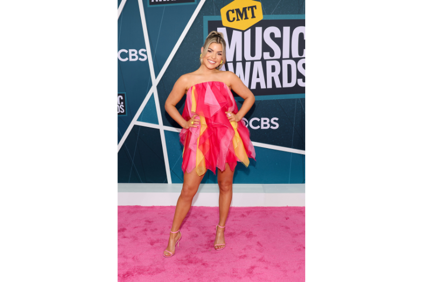 Tenille Arts attends the 2022 CMT Music Awards at Nashville Municipal Auditorium on April 11, 2022 in Nashville, Tennessee