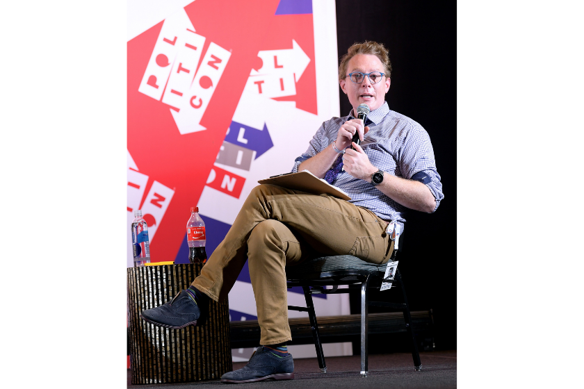 Clay Aiken speaks onstage during the 2019 Politicon at Music City Center on October 26, 2019 in Nashville, Tennessee.