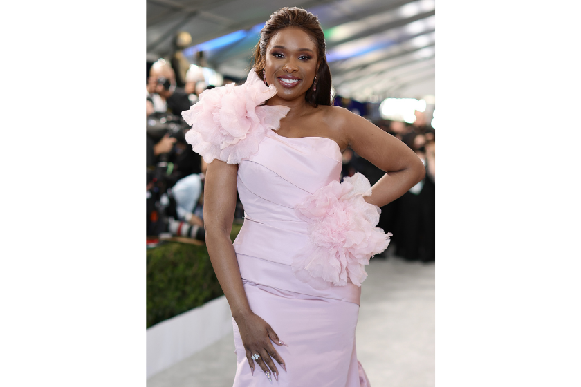 Jennifer Hudson attends the 28th Screen Actors Guild Awards at Barker Hangar on February 27, 2022 in Santa Monica, California