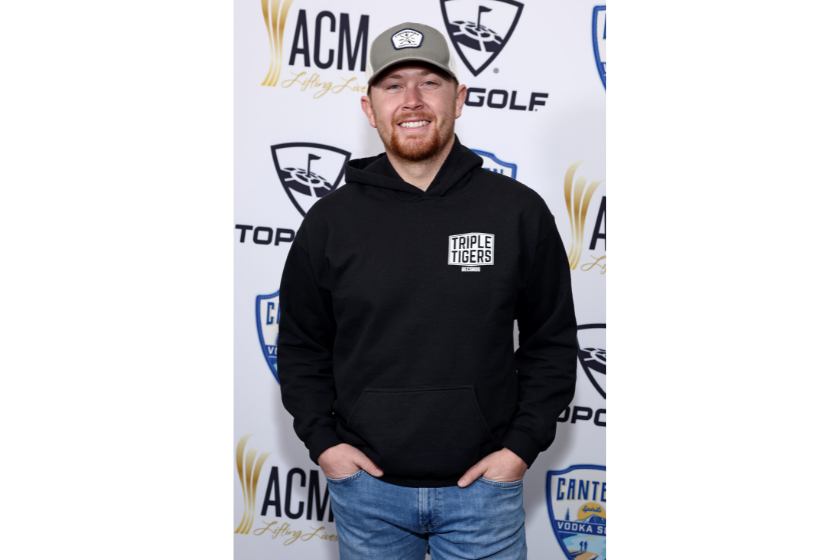 Scotty McCreery attends ACM Lifting Lives Topgolf Tee-Off & Rock On at Topgolf Las Vegas on March 06, 2022 in Las Vegas, Nevada