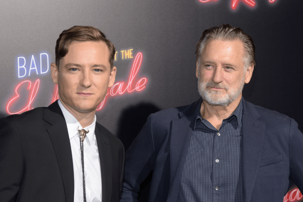 Lewis Pullman and Bill Pullman attend the premiere of 20th Century FOX's "Bad Times At The El Royale" at TCL Chinese Theatre on September 22, 2018 in Hollywood, California
