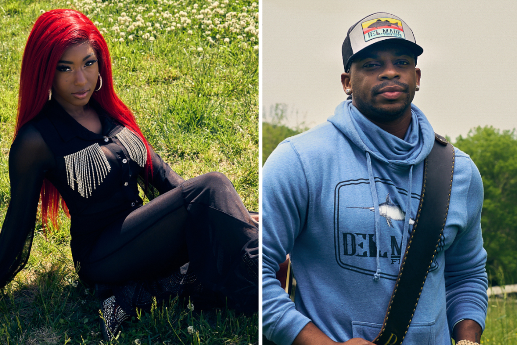 Shots of Reyna Roberts and Jimmie Allen from the film 'For Love & Country'