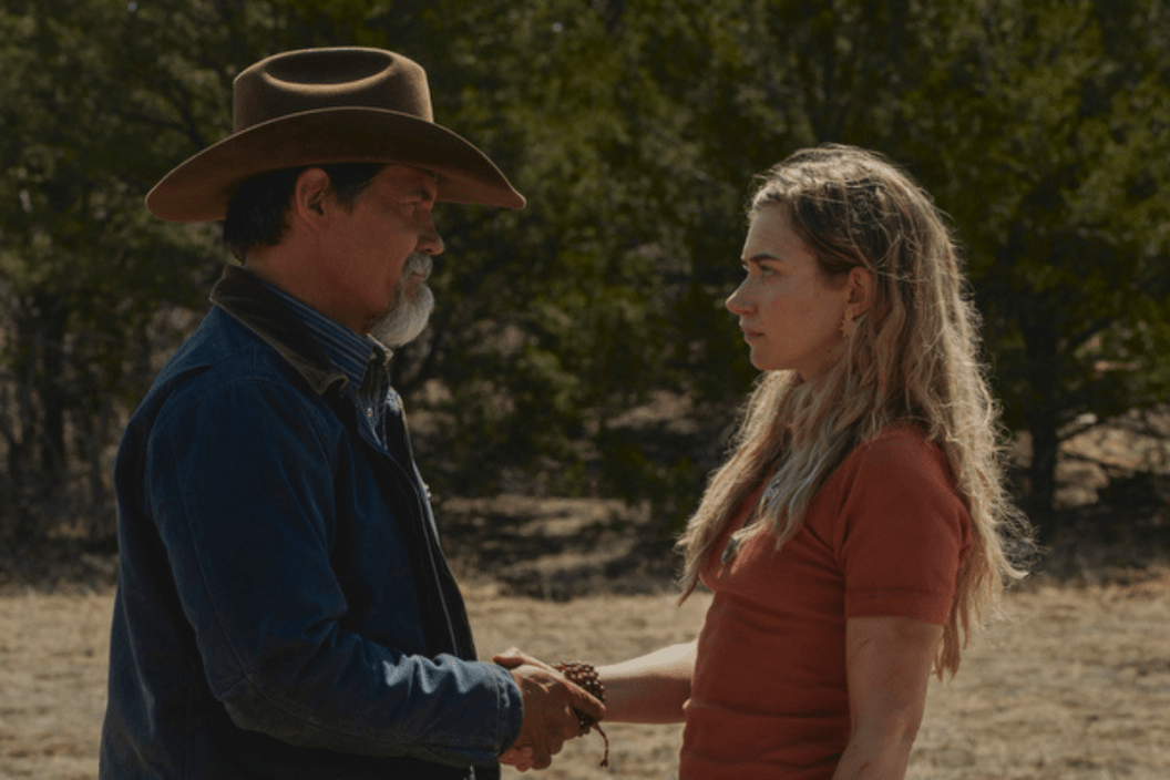 Josh Brolin and Imogen Poots in "Outer Range"