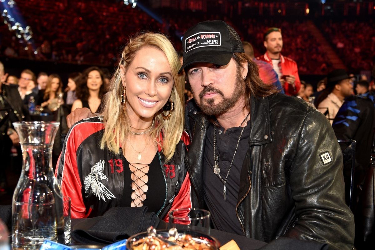 Tish Cyrus (L) and singer-songwriter Billy Ray Cyrus attend the 2017 iHeartRadio Music Awards which broadcast live on Turner's TBS, TNT, and truTV at The Forum on March 5, 2017 in Inglewood, California.