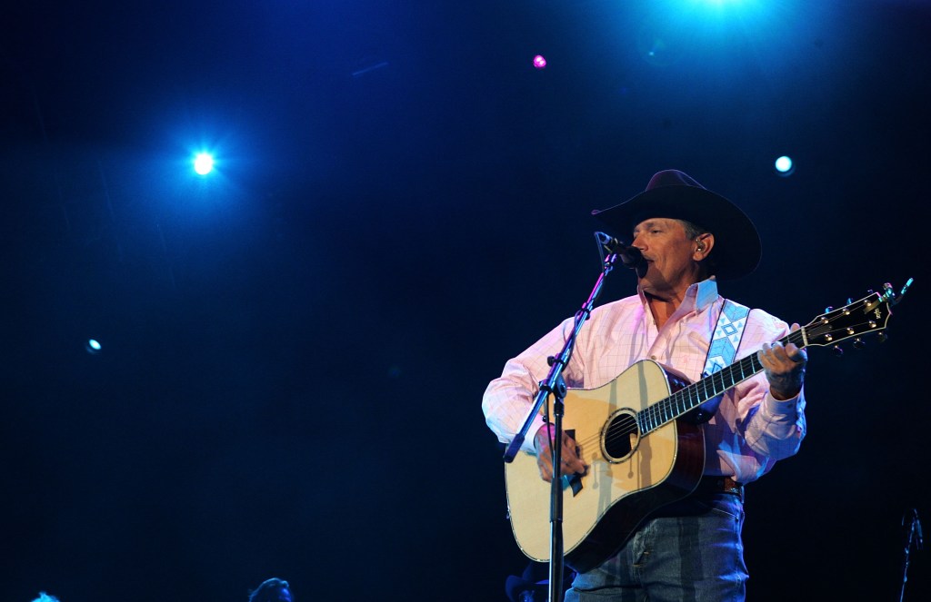 Musician George Strait performs on the Mane Stage during the Stagecoach Music Festival held at the Empire Polo Field on May 5, 2007 in Indio, California.