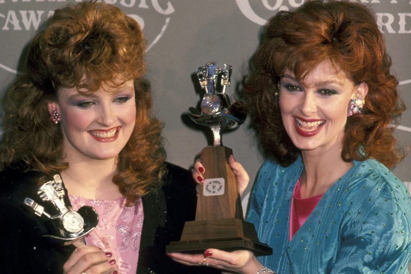 Wynonna Judd and Naomi Judd during 20th Annual Academy of Country Music Awards at Knott's Berry Farm in Los Angeles, California, United States.