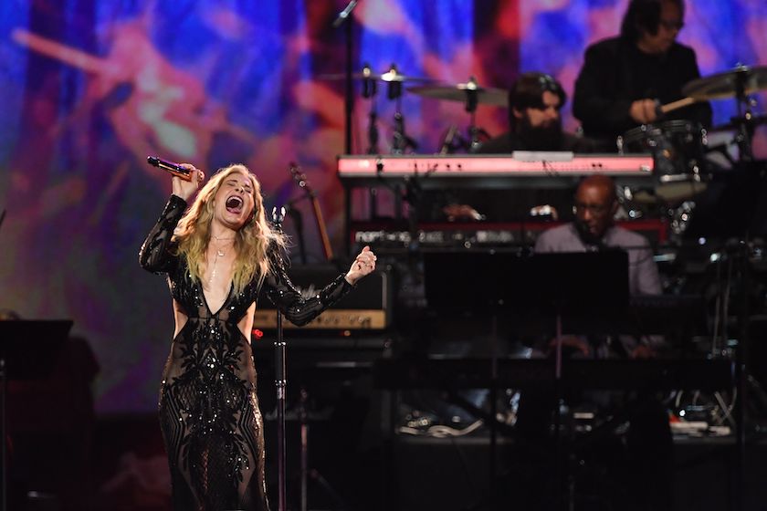 US singer LeAnn Rimes performs onstage during the 2020 MusiCares Person Of The Year gala honoring US rock band Aerosmith at the Los Angeles Convention Center in Los Angeles on January 24, 2020. 