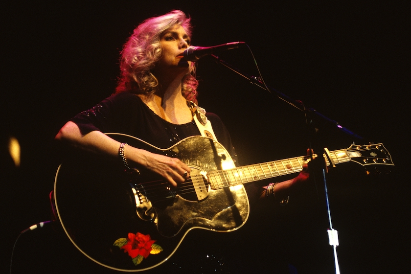 Emmylou Harris of The Hot Band performs at The Fillmore on April 3, 1995 in San Francisco, California. 
