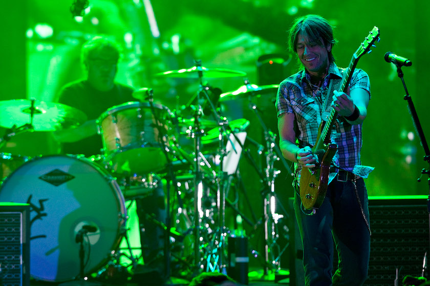INDIANAPOLIS - AUGUST 15: Keith Urban performs in concert at the 2009 Indiana State Fair on August 15, 2009 in Indianapolis, Indiana. 