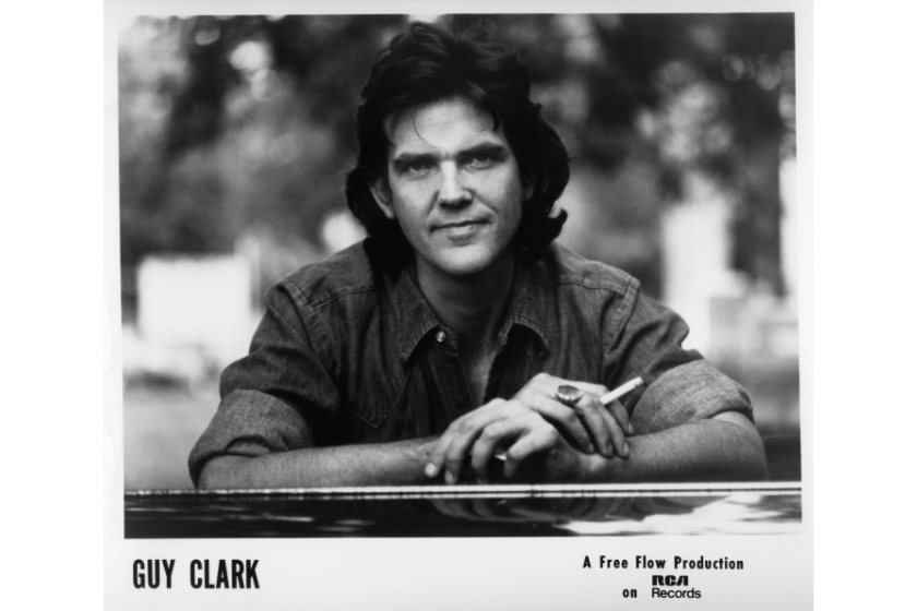 Singer and songwriter Guy Clark poses for an RCA publicity still circa 1977