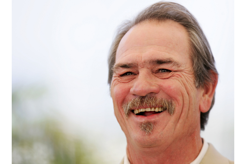 Director Tommy Lee Jones attends a photocall promoting the film "Three Burials of Melquiades Estrada" at the Palais during the 58th International Cannes Film Festival May 20, 2005 in Cannes, France
