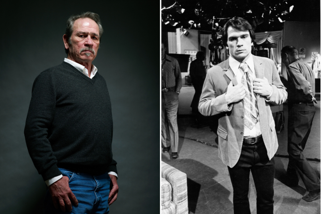 Actor Tommy Lee Jones poses for a portrait during the 2010 Sundance Film Festival held at the Getty Images portrait studio at The Lift on January 23, 2010 in Park City, Utah / Actor Tommy Lee Jones on the set of the Soap Opera "One Life To Live" Circa 1971 in New York City, New York