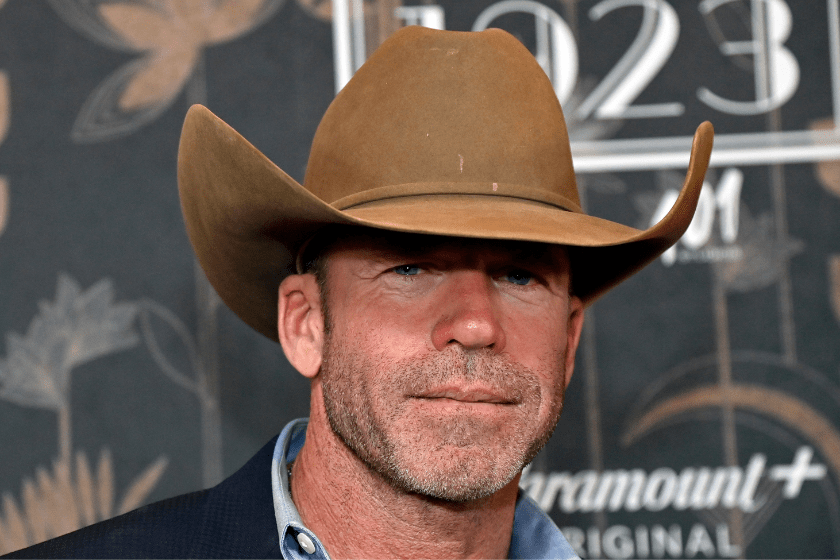 Taylor Sheridan attends the "1923" Las Vegas premiere screening the Encore Theater at Wynn Las Vegas on December 03, 2022 in Las Vegas, Nevada