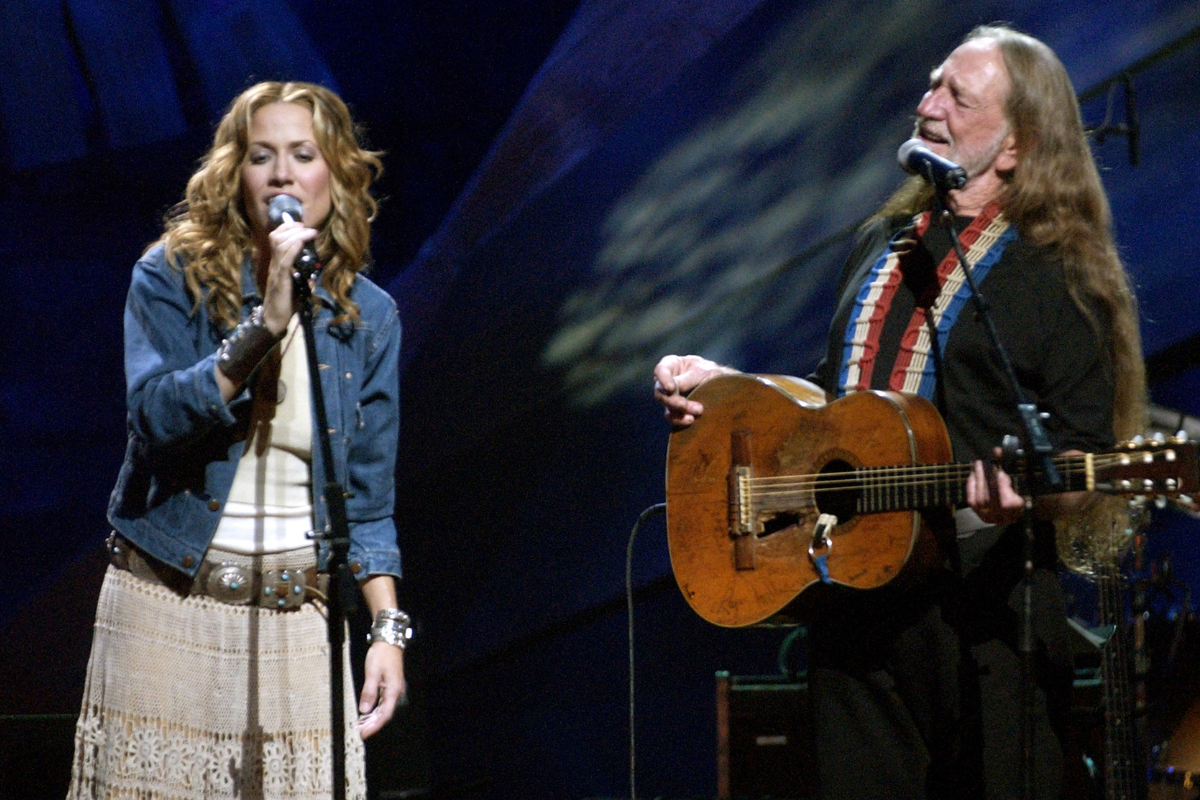 Sheryl Crow and Willie Nelson during "Willie Nelson and Friends: Live and Kickin'" Premieres on USA Network May 26, 2003 - Show at Beacon Theatre in New York City, New York, United States.