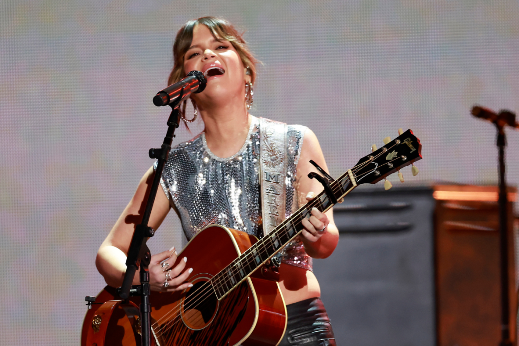 Maren Morris performs onstage during the 2022 iHeartCountry Festival - Show held at Moody Center on May 07, 2022 in Austin, Texas.