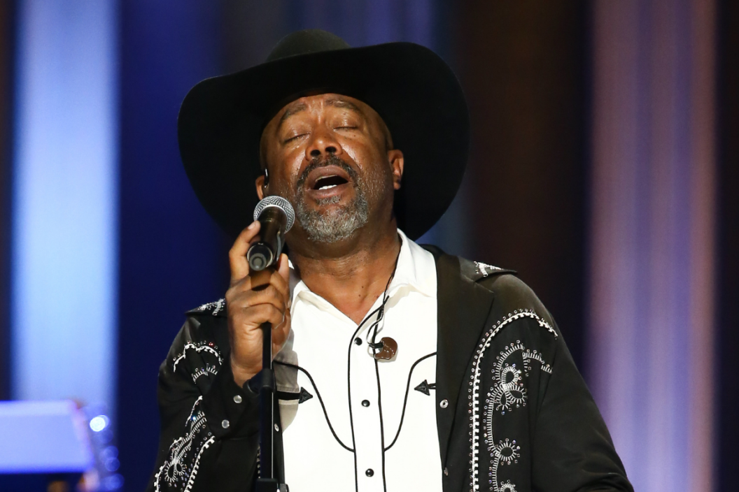 Darius Rucker performs on stage during the Grand Ole Opry's 5000th Show at The Grand Ole Opry on October 30, 2021 in Nashville, Tennessee.
