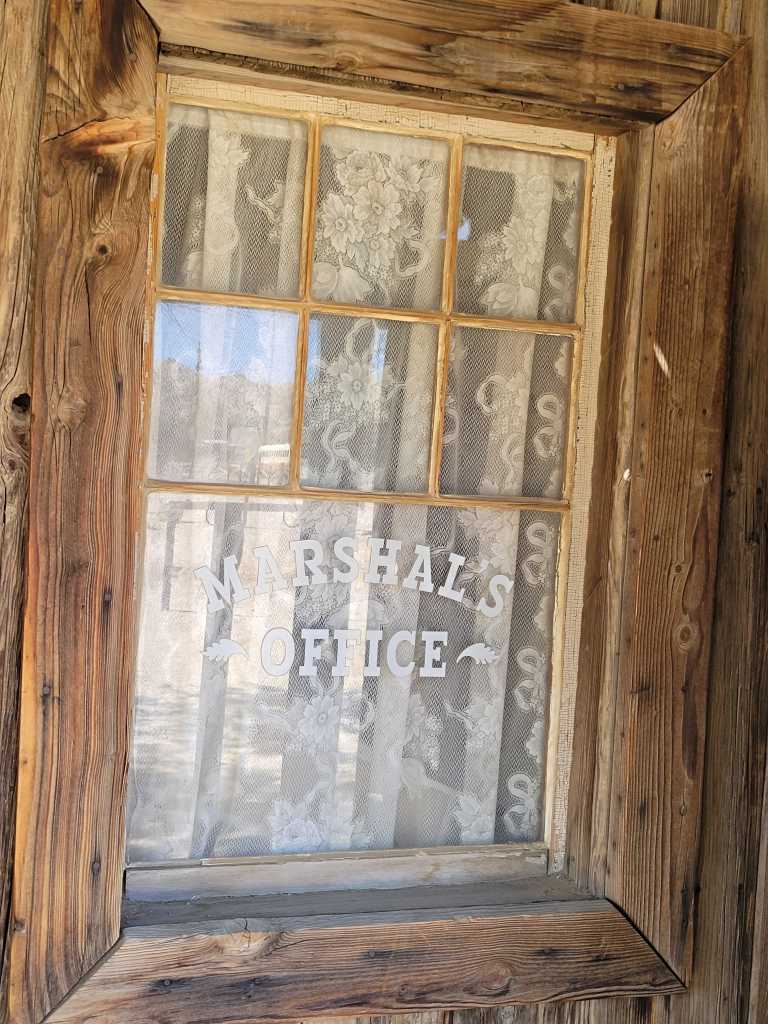 Marshals Office door at Pioneertown