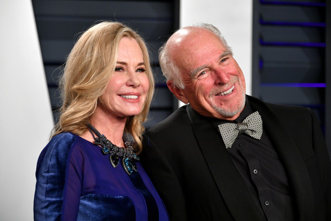 BEVERLY HILLS, CA - FEBRUARY 24: (L-R) Jane Slagsvol and Jimmy Buffett attend the 2019 Vanity Fair Oscar Party hosted by Radhika Jones at Wallis Annenberg Center for the Performing Arts on February 24, 2019 in Beverly Hills, California.