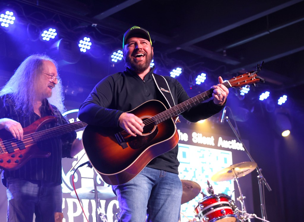 NASHVILLE, TENNESSEE - FEBRUARY 16: Mark Wills performs at Nashville Palace on February 16, 2023 in Nashville, Tennessee. 