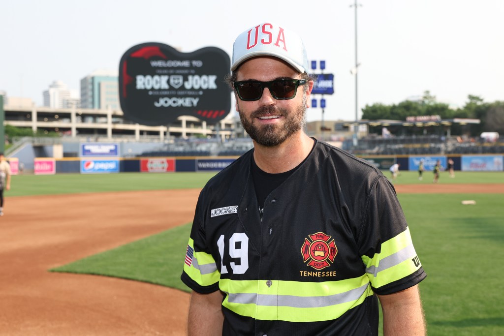 NASHVILLE, TENNESSEE - JUNE 05: Chuck Wicks attends the Folds Of Honor Tennessee Rock N' Jock Celebrity Softball Game at First Horizon Park on June 05, 2023 in Nashville, Tennessee.