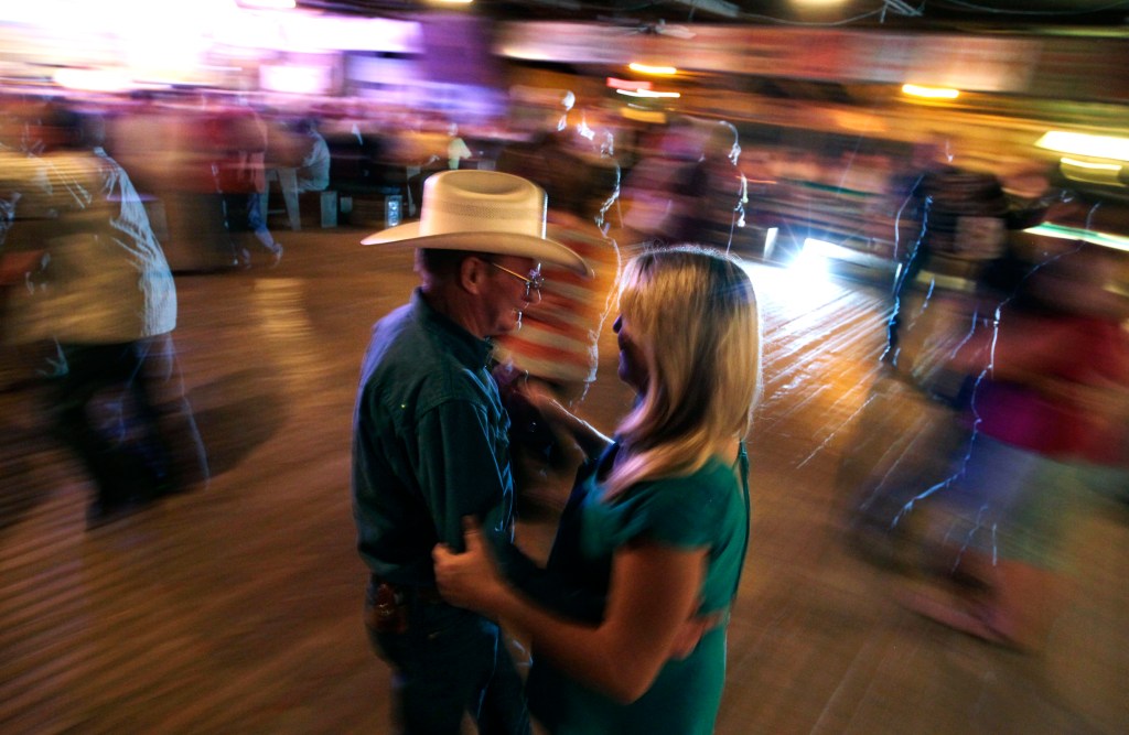 David and Janet Manning of New Braunfels dance to the music of Bret Graham during a free show at Gruene Hall in Gruene, Texas Monday March 4 , 2013.  The hall was built in 1978 and bills itself as "the oldest continually run dance hall in Texas."