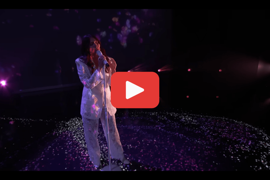 Screengrab of Lily Meola on 'America's Got Talent'