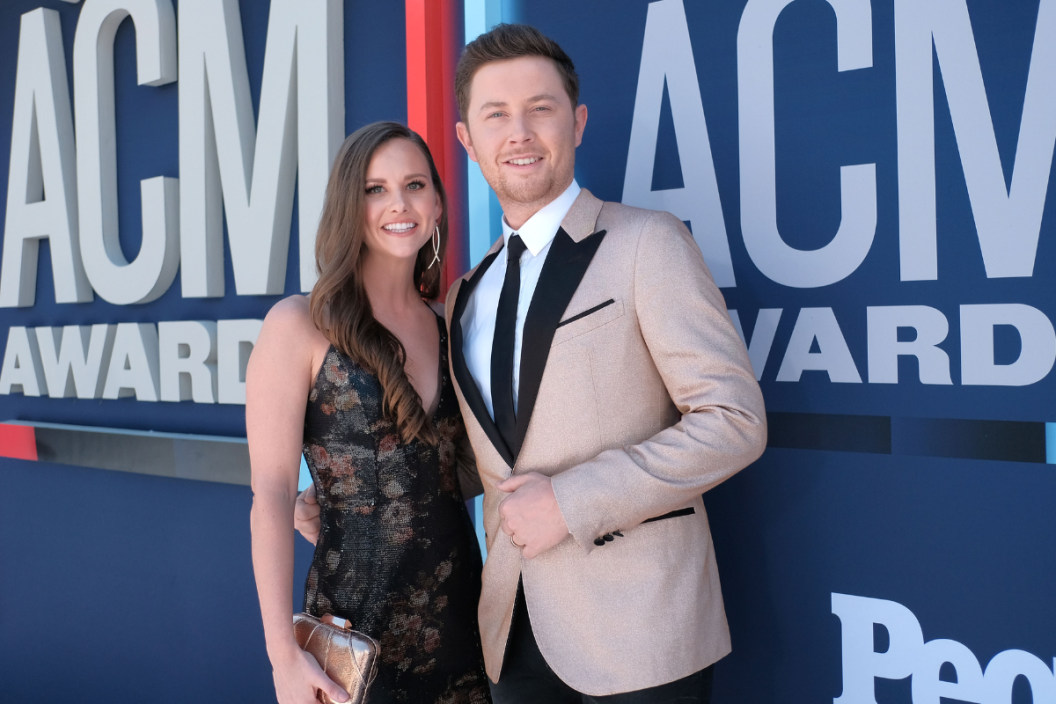 Scotty McCreery and his wife Gabi Dugal attend the 54th Academy Of Country Music Awards at MGM Grand Hotel & Casino on April 07, 2019 in Las Vegas, Nevada.