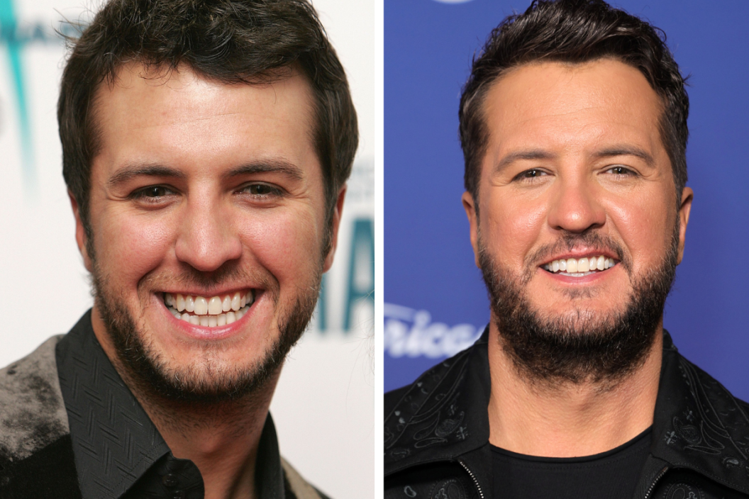 Luke Bryan attends the 40th Annual CMA Awards at the Gaylord Entertainment Center November 6, 2006 in Nashville, Tennessee. / Luke Bryan attends "American Idol" 20th Anniversary Celebration at Desert 5 Spot on April 18, 2022 in Los Angeles, California.