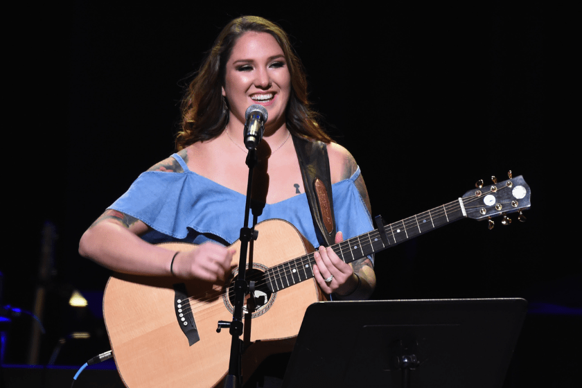 Singer/Songwriter Allie Colleen Brooks, Daughter of Garth Brooks makes her Grand Ole Opry debut during Dr. Ralph Stanley Forever: A Special Tribute Concert at Grand Ole Opry House on October 19, 2017 in Nashville, Tennessee
