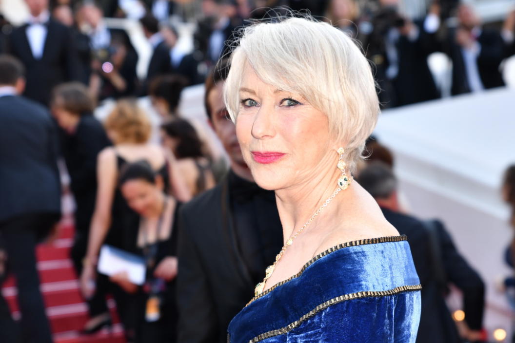English actress Helen Mirren arrives for the screening of the film 'Girls of the Sun (Les Filles du Soleil) in competition at the 71st Cannes Film Festival, France on May 12, 2018