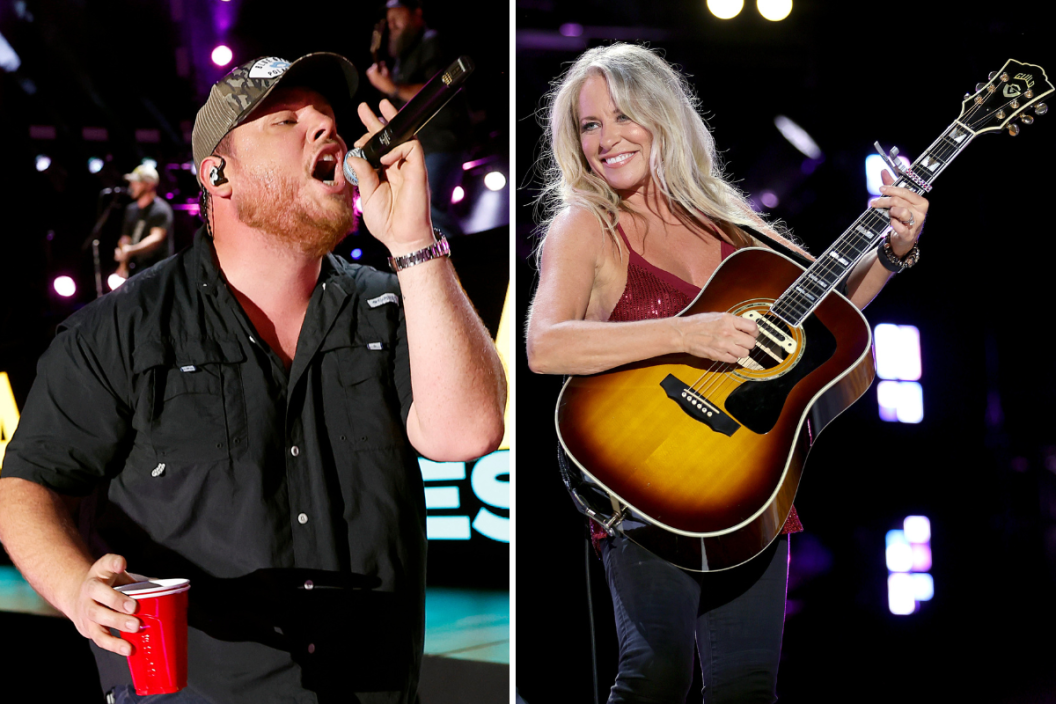 Luke Combs performs during day 3 of CMA Fest 2022 at Nissan Stadium on June 11, 2022 in Nashville, Tennessee and Deana Carter performs during day 2 of CMA Fest 2022 at Nissan Stadium on June 10, 2022 in Nashville, Tennessee.