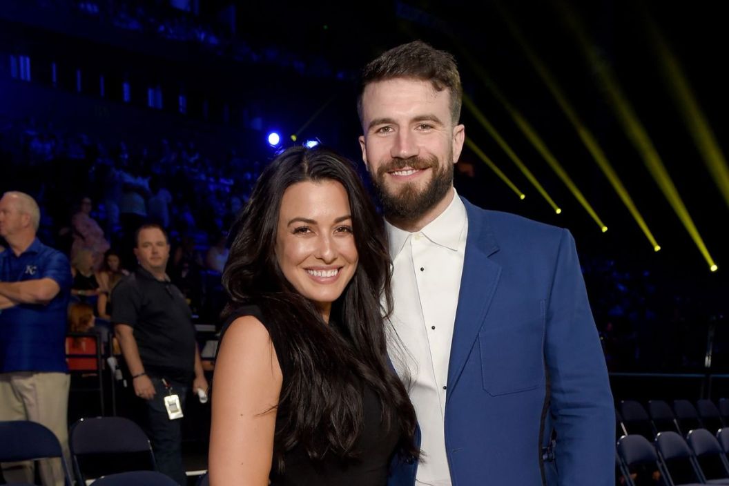 Sam Hunt (R) and Hannah Lee Fowler attend the 2018 CMT Music Awards at Bridgestone Arena on June 6, 2018 in Nashville, Tennessee.