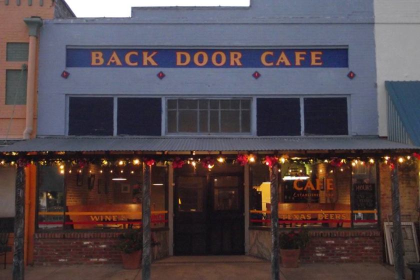 Back Door Cafe in Smithville Texas