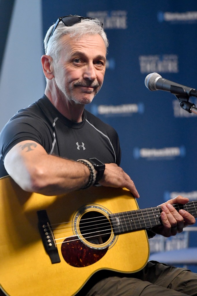 NASHVILLE, TN - SEPTEMBER 18: Recording Artist Aaron Tippin performs during the celebration of the release of 'Aaron 25' a 2 CD set on SiriusXM's Prime Country Channel at SiriusXM Studios on September 18, 2018 in Nashville, Tennessee.