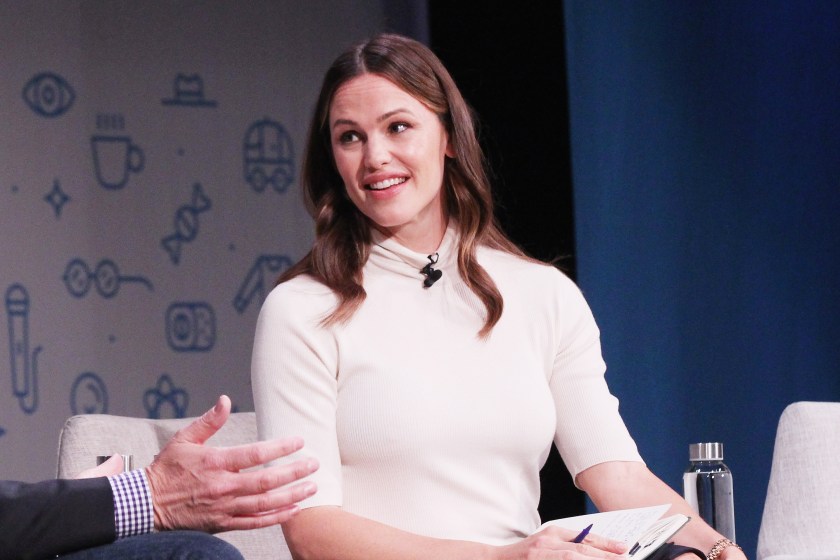 NEW YORK, NY - OCTOBER 25: Co-Founder and Chief Brand Officer for Once Upon a Farm Jennifer Garner speaks onstage for "Farm?