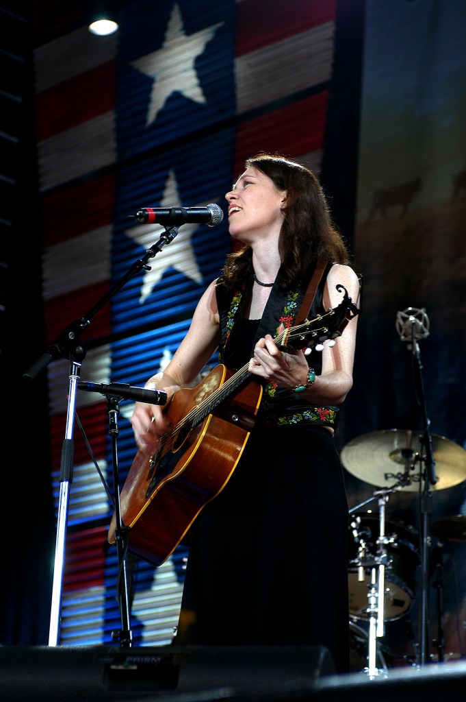 Gillian Welch at Farm Aid in Pittsburgh, Pa. on 9/21/02 