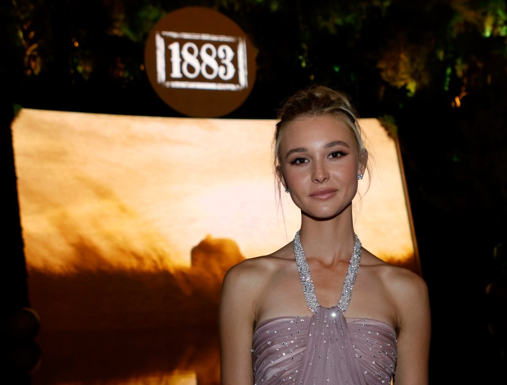 Isabel May attends the after party for the world premiere of "1883" at SW Steakhouse at Wynn Las Vegas on December 11, 2021 in Las Vegas, Nevada.  