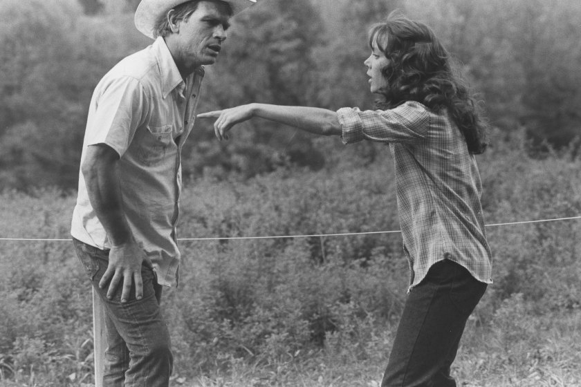 Tommy Lee Jones and Sissy Spacek in the film 'Coal Miner's Daughter'.