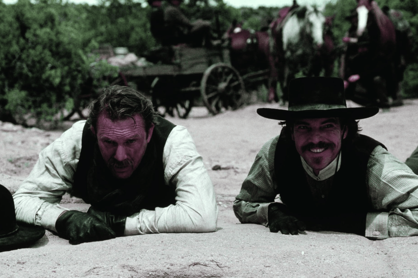 Kevin Costner and Dennis Quaid in Wyatt Earp (1994)