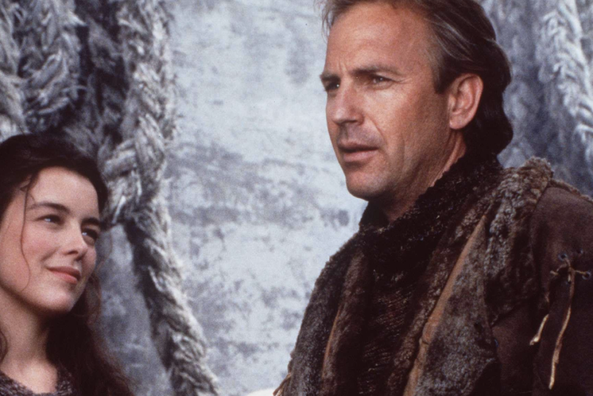 Kevin Costner and Olivia Williams in The Postman (1997)