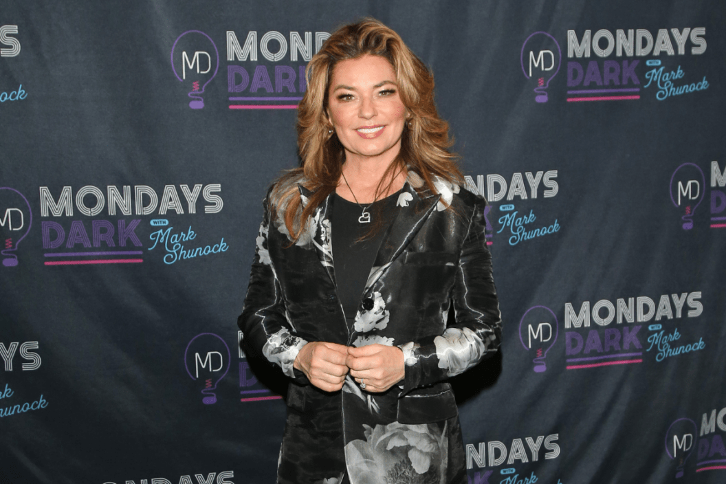 Singer/songwriter Shania Twain attends the eighth anniversary celebration of Mondays Dark at The Theater at Virgin Hotels Las Vegas on December 13, 2021 in Las Vegas, Nevada.