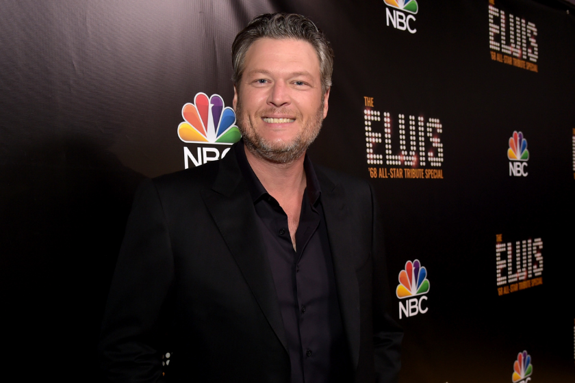 Blake Shelton appears backstage during The Elvis '68 All-Star Tribute Special at Universal Studios on October 11, 2018 in Universal City, California