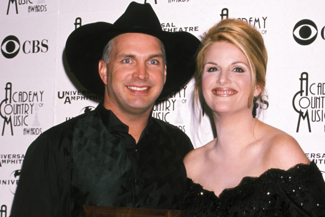 Garth Brooks and Trisha Yearwood during 33rd Annual Academy of Country Music Awards at Universal Ampitheater in Universal City, California, United States in 1998